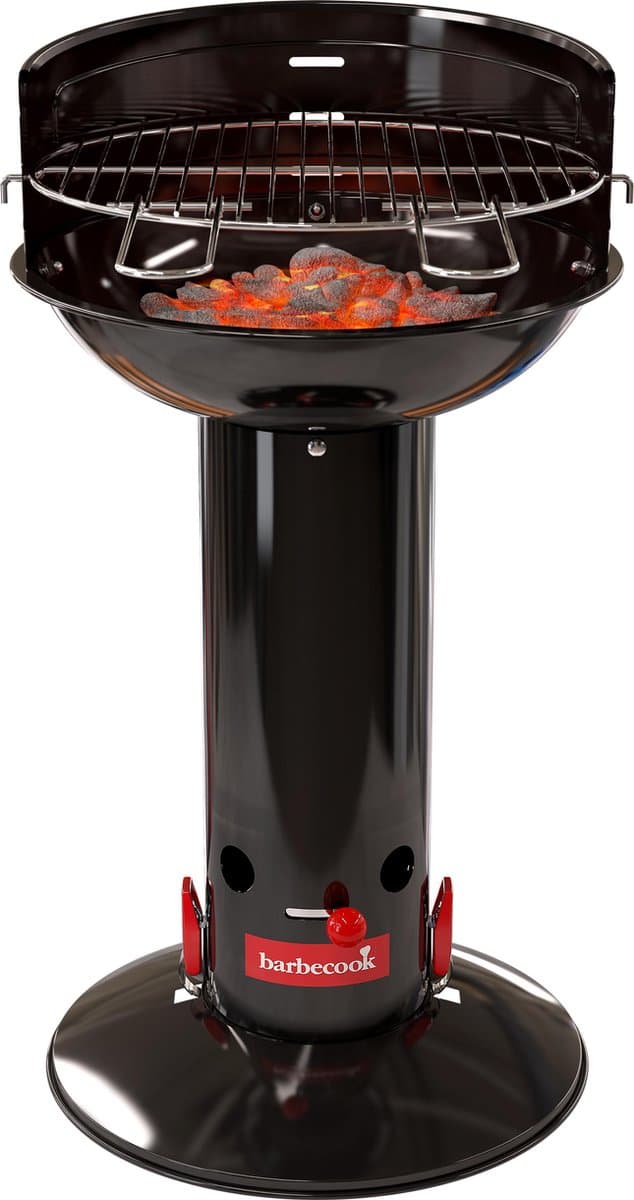 Barbecook Loewy 40 Houtskool Barbecue - Grilloppervlak Ø 40 cm - Met Quickstart Systeem - Zwart thumbnail 4