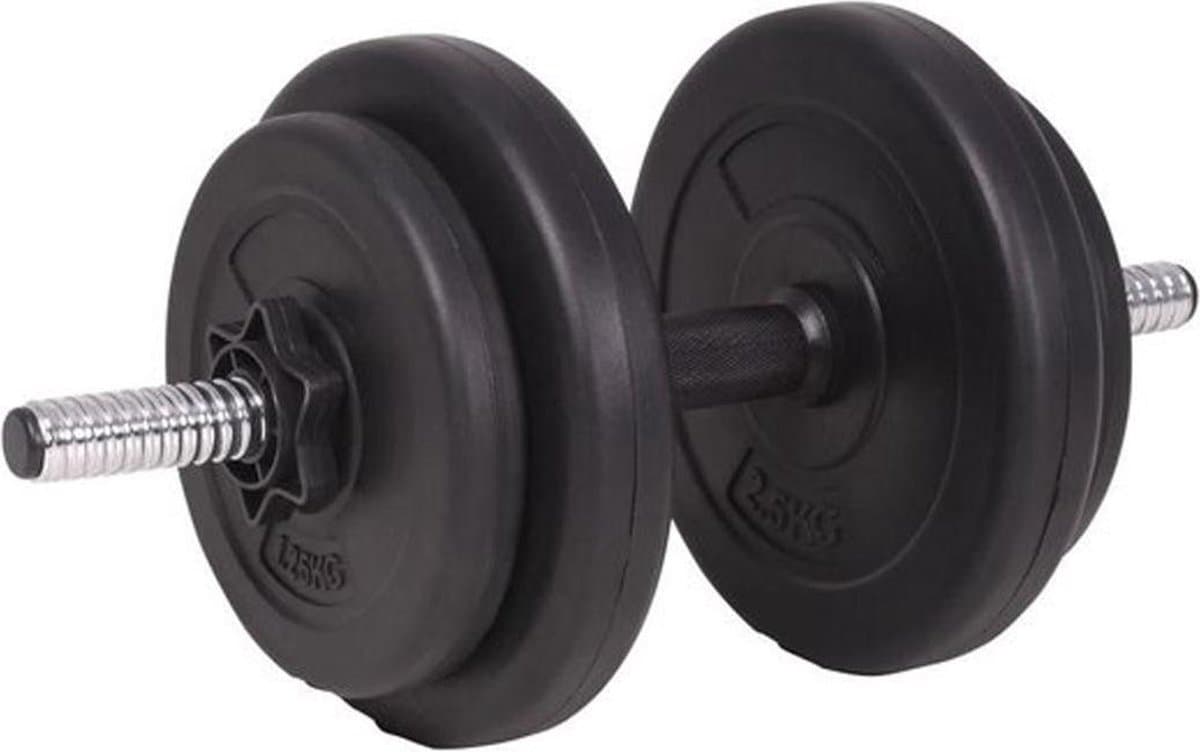 65kg Halterset 6 halters + Curl Stang - Afstelbare Gewichtenset – Fitness set – 6 x Dumbbell – Halterstangset - 65kg halterschijven thumbnail 4