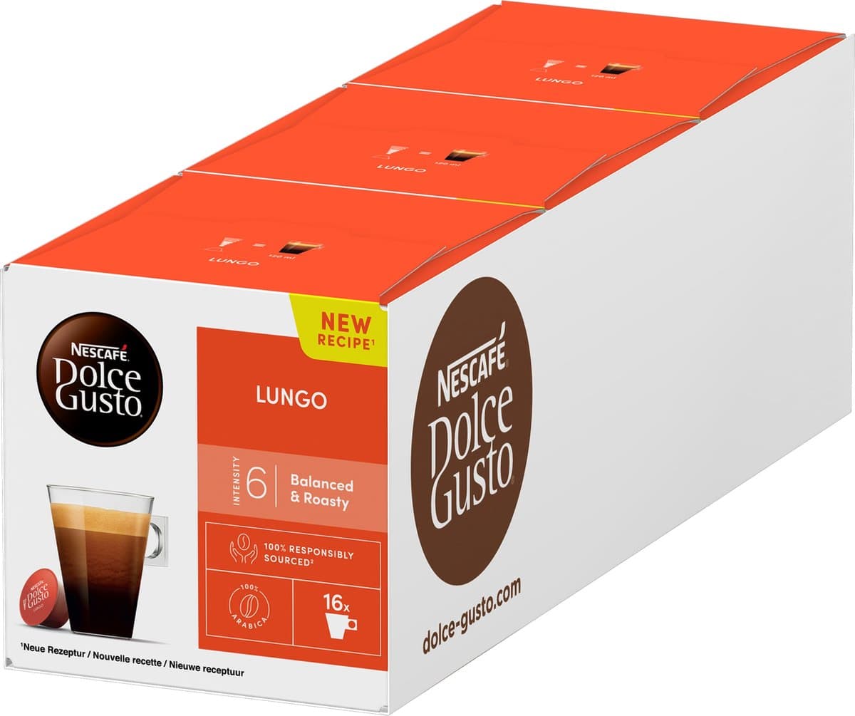 Nescafé Dolce Gusto capsules Lungo - 48 koffiecups voor 48 koppen koffie - afbeelding 1