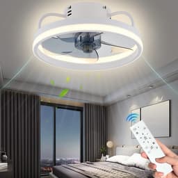 Productfoto van Witte Plafondventilator met Verlichting
