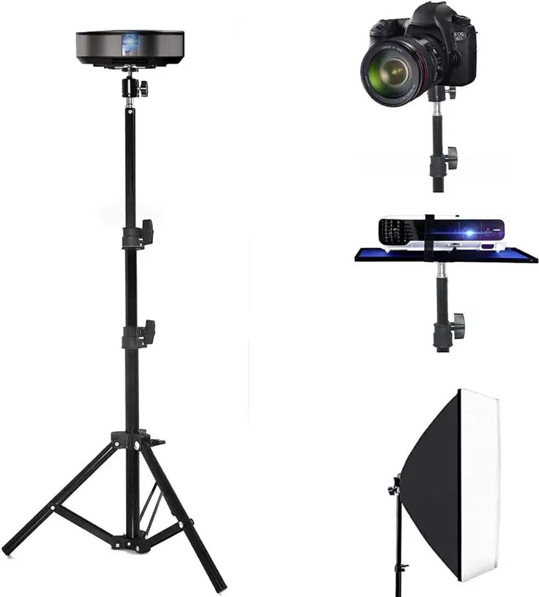 MOJOGEAR Lamp statief 210cm - licht en stabiel aluminium thumbnail 3