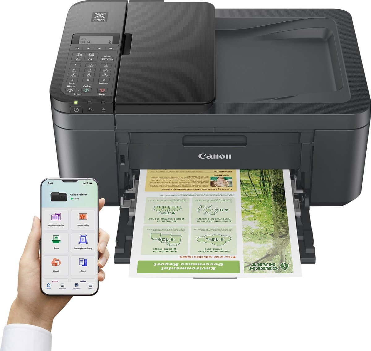 Canon PIXMA TR4755i - Multifunctionele Inkjetprinter - Zwart thumbnail 2