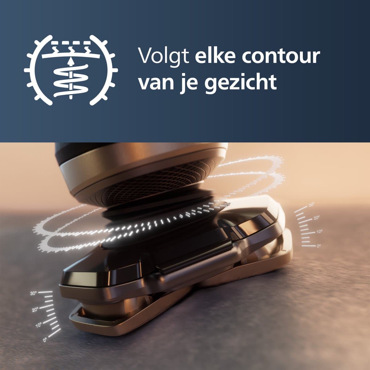 Philips Shaver S9000 Prestige Series SP9883/35 - Elektrisch scheerapparaat - Met uitklapbare trimmer - Neustrimmer opzetstuk - mannen thumbnail 4