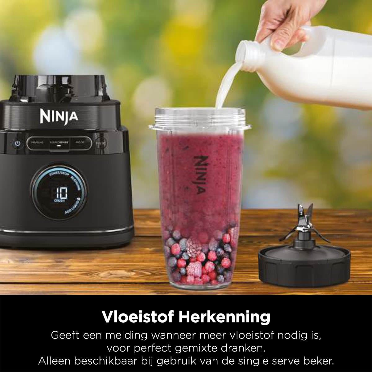 Ninja Detect 3-in-1 Foodprocessor, Blender en Smoothie Maker - BlendSense Technologie - 2024 Model - IJscrusher - 1200 Watt - TB401EU thumbnail 7