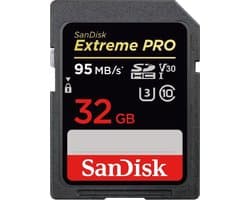 Productfoto van SanDisk 32GB SDHC Geheugenkaart UHS-I U3