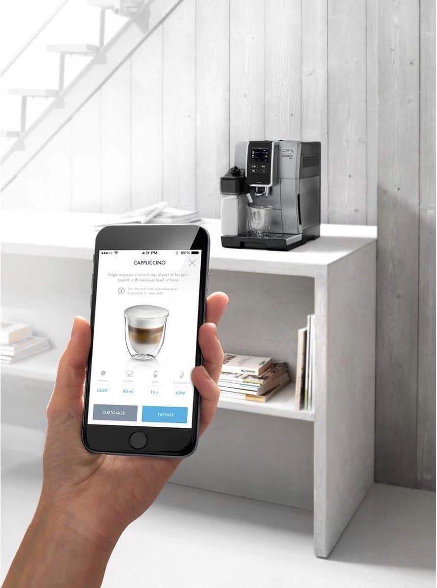 De'Longhi Dinamica Plus ECAM370.85.SB - Volautomatische Espressomachine - Zilver thumbnail 5
