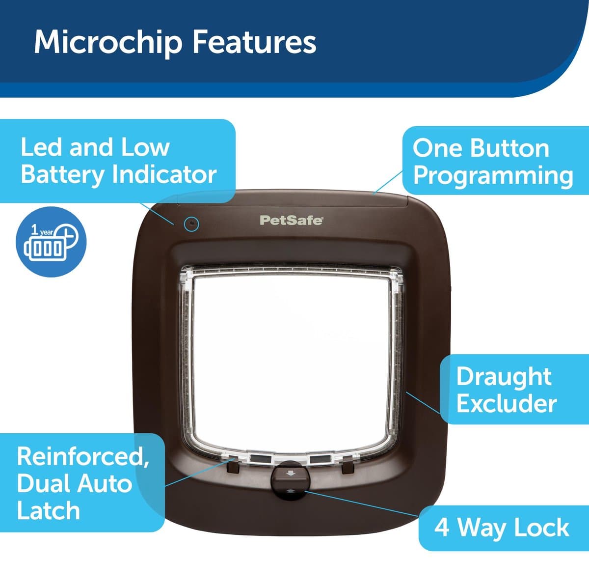 PetSafe Staywell Microchip Kattenluik - Bruin thumbnail 8