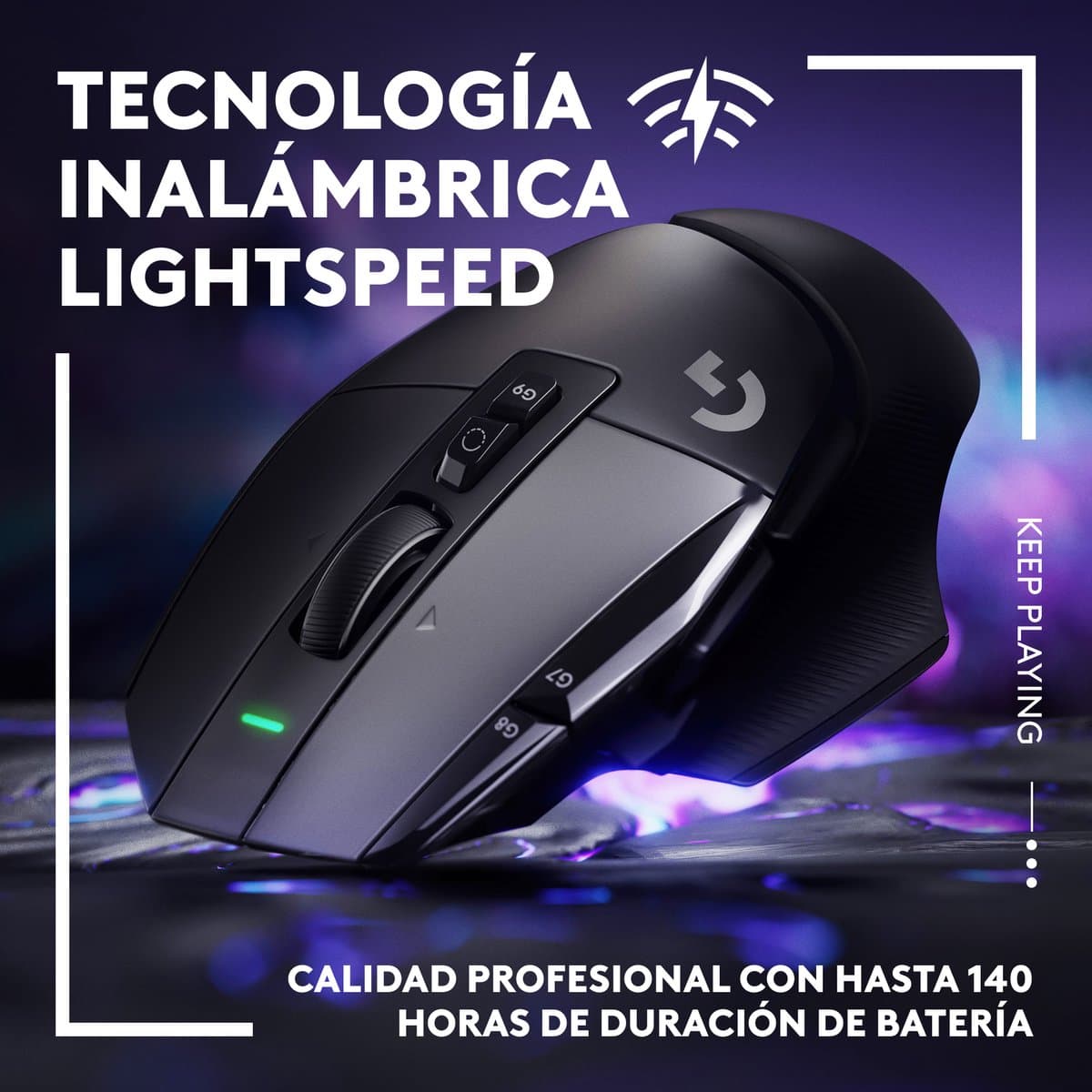 Logitech G502 X Lightspeed - Draadloze Gaming Muis - Rechtshandig - Optisch - Zwart thumbnail 7