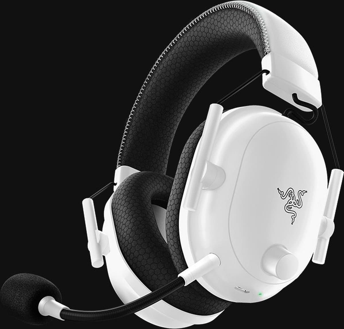 Razer BlackShark V2 Pro (2023) - Draadloze Gaming Headset - Bluetooth/2.4 GHz - PS5/PS4/PC - Wit thumbnail 4
