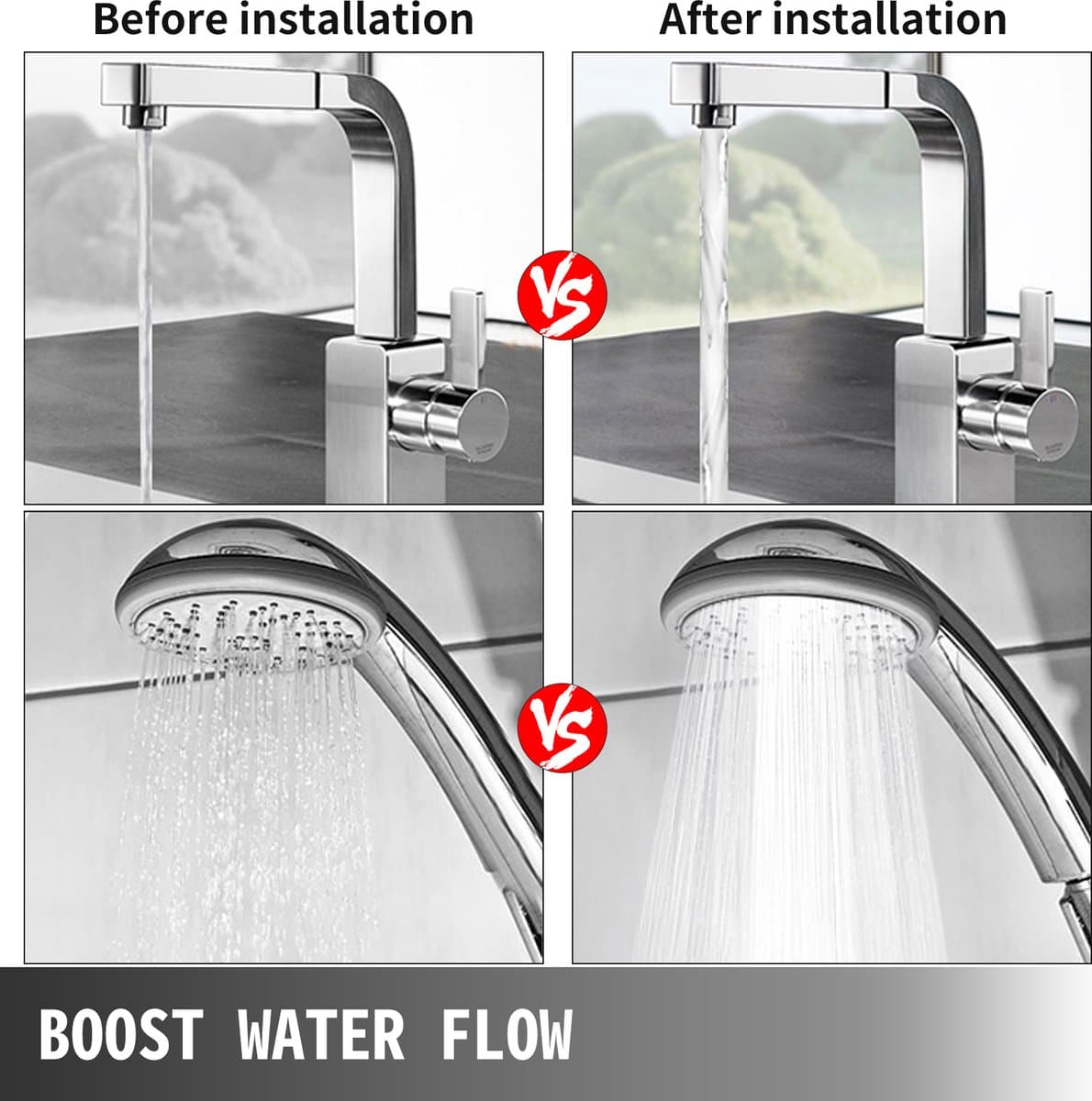 Vevor Circulatiepomp - Waterpomp - Waterdruk Booster Pomp 50l/Min 3-Speed Controle Voor Warm Water Circulerend Warm, Douche & Tuin thumbnail 4