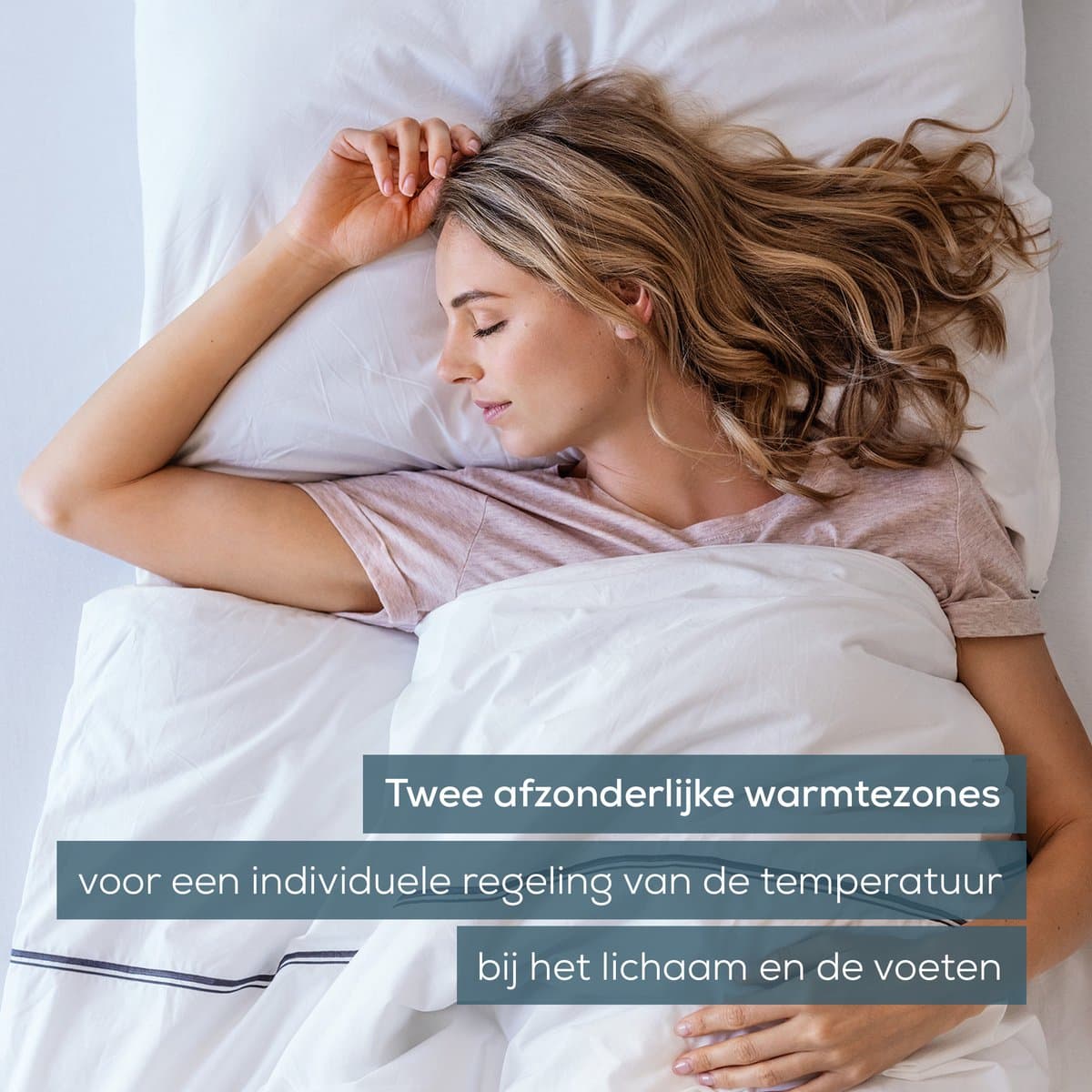 Beurer Elektrische onderdeken 1 persoons - Elektrische deken 150x80cm - 2 Warmtezones - BSS (Beurer Safety System) - ECO Control - Fleece/Katoen - Wit thumbnail 2