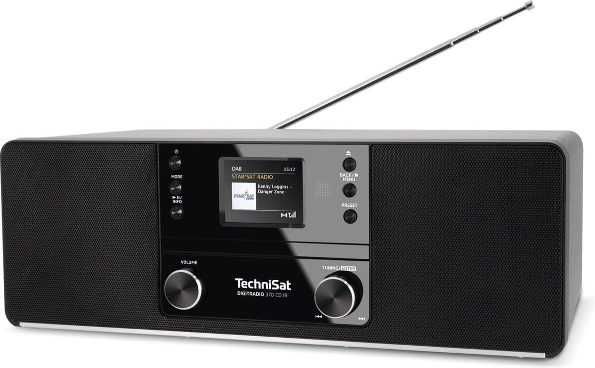 Technisat Digitradio 370 CD IR, DAB+, FM, internetradio en CD - zwart thumbnail 5