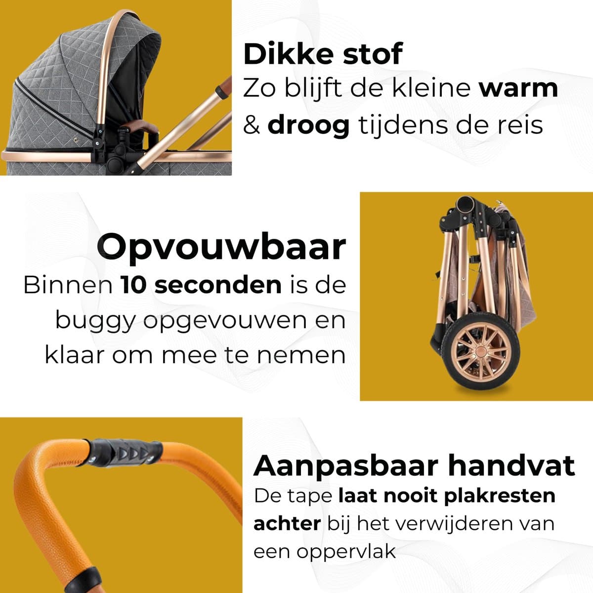 Lunola Nova - Kinderwagen 3-in-1 - incl. autostoel - 0-20kg - XXL - Multifunctionele Buggy 3in1 - Grijs thumbnail 2