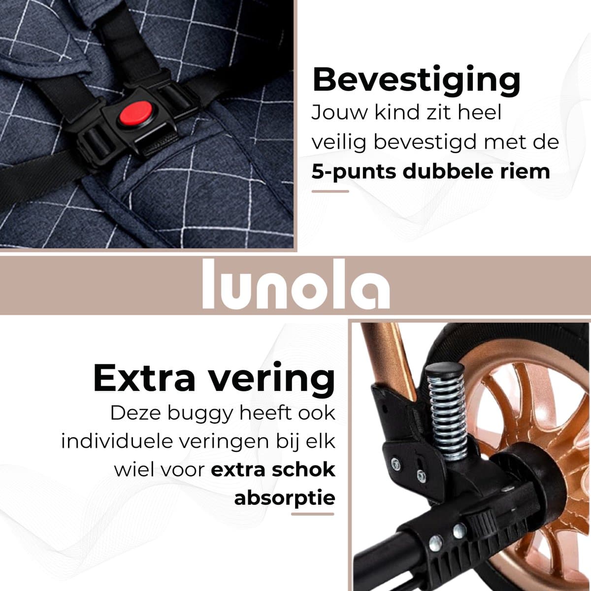 Lunola Nova 3-in-1 Kinderwagen met Autostoel (0-20kg) thumbnail 8