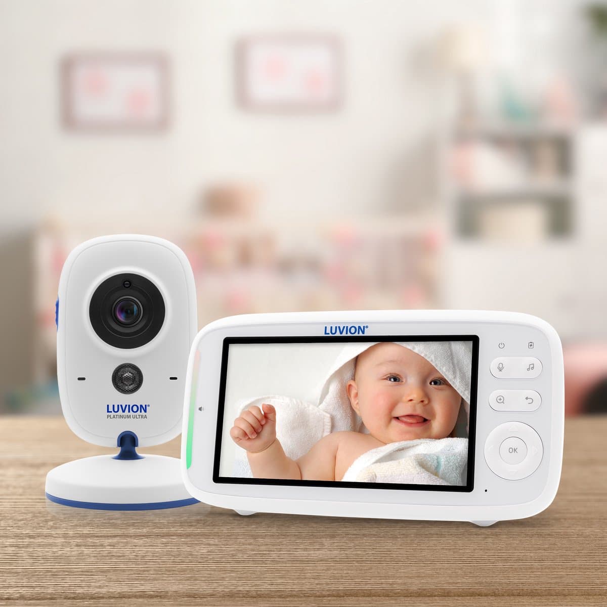 LUVION® Platinum Ultra - Babyfoon met Camera - Uitbreidbaar tot 4 Baby Camera's - Premium Baby Monitor thumbnail 4