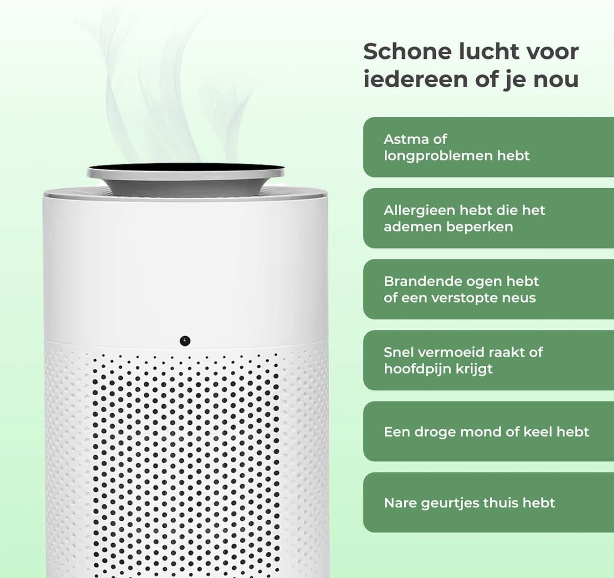 Ayma&Co Pure Air Pro | HEPA13 Filtersysteem - 80m² - Tegen Stofdeeltjes, Pollen, Schimmelsporen, Bacteriën, Virussen, Rookdeeltjes, Hooikoorts- Zeer stil & slaapstand- thumbnail 6