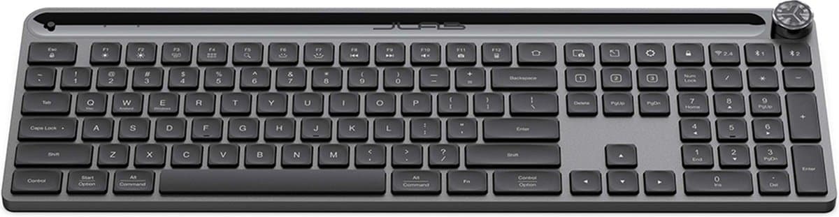 JLab Epic Draadloos Toetsenbord - Bluetooth en/of USB dongle verbinding - 3 Apparaten - Stille toetsaanslag - Verlicht toetsenbord - Qwerty thumbnail 6
