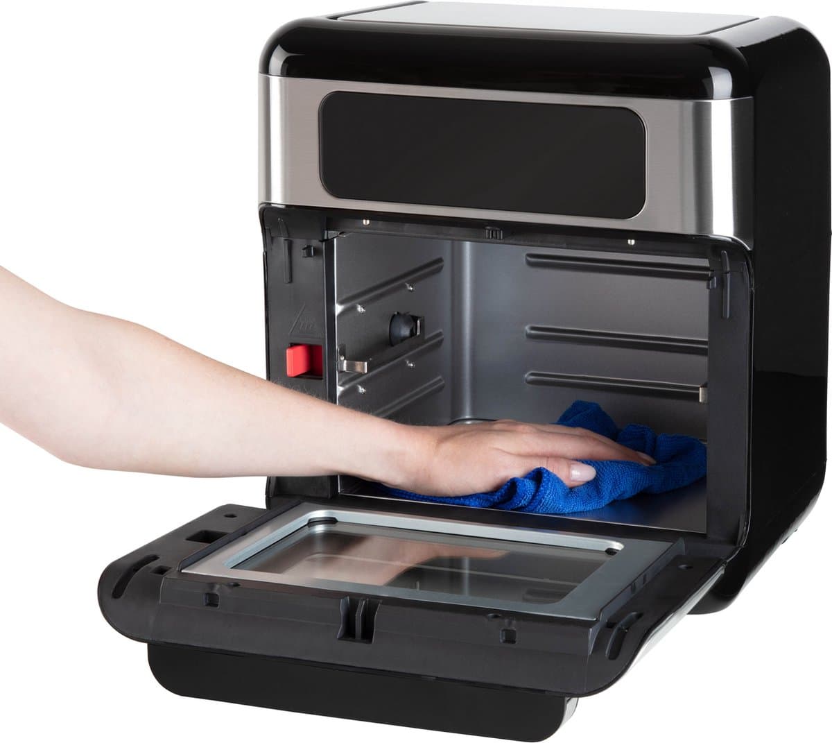 Inventum GF1200HLD Airfryer Oven XXL - 12L - 8 programma's - 80-200 °C - Tot 6 personen - Zwart/RVS - WK thumbnail 7