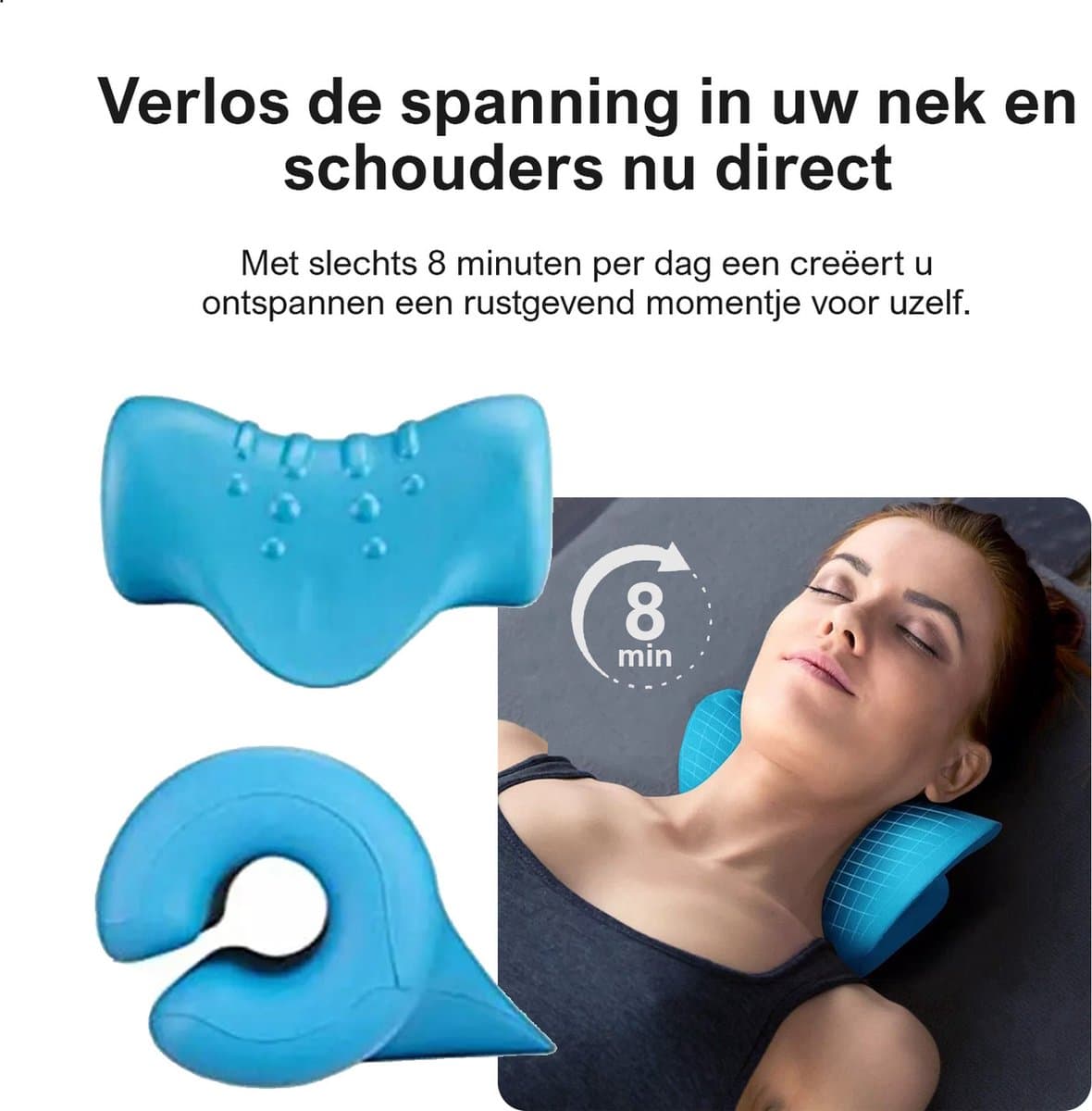Nekstretcher - Neck releaser - Nekmassage Apparaat - Nek massagekussen - Voor Nek- Schouder- en Rugklachten – Verbeterde drukpunten – Medisch schuim thumbnail 4