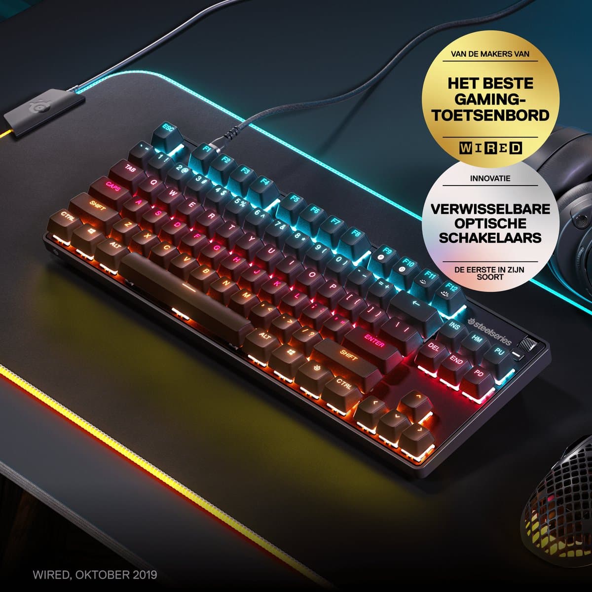 SteelSeries Apex 9 TKL Mechanisch Gaming Toetsenbord - US Qwerty thumbnail 3