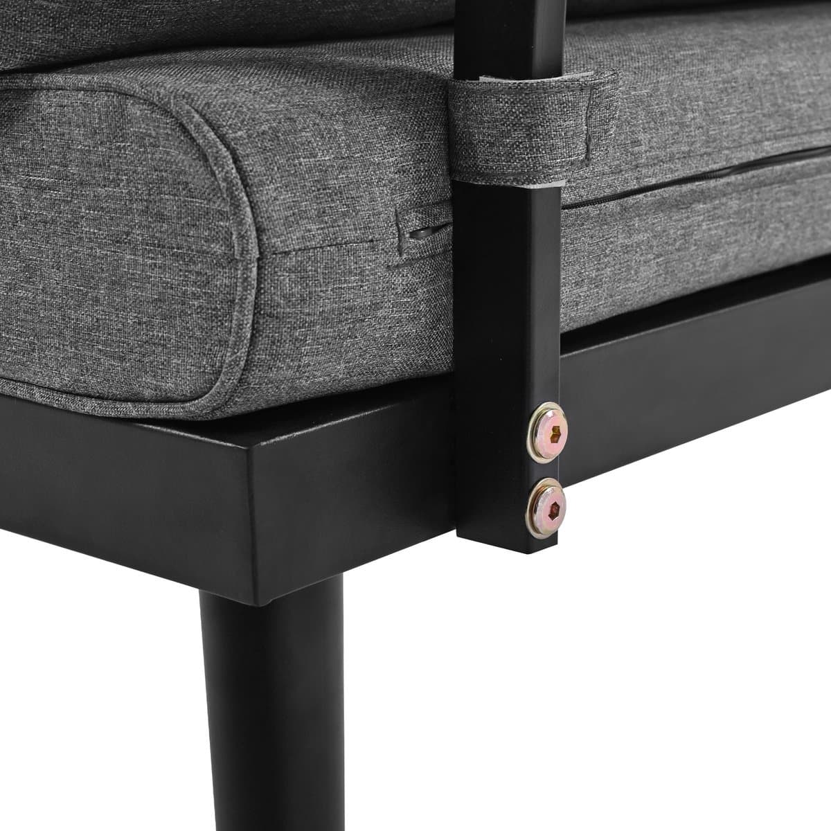 Sweiko Tuin Loungeset - Gegalvaniseerd ijzer, 6-delig thumbnail 8
