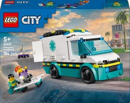 Productfoto van LEGO City Ambulance 60451: constructiespeelgoed voor kinderen vanaf 5 jaar