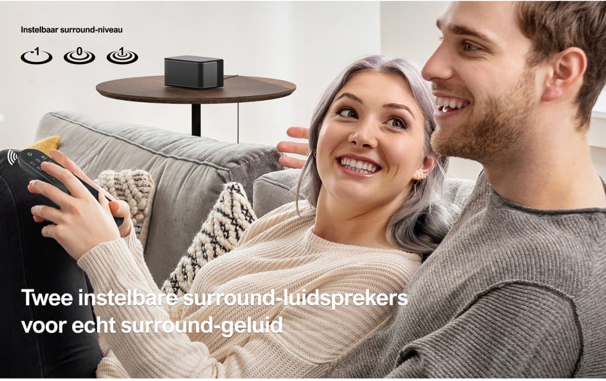 ULTIMEA Poseidon M4T Home Theater System: 5.1-kanaals Dolby Atmos-soundbar met draadloze subwoofer en 2 surround-luidsprekers thumbnail 4