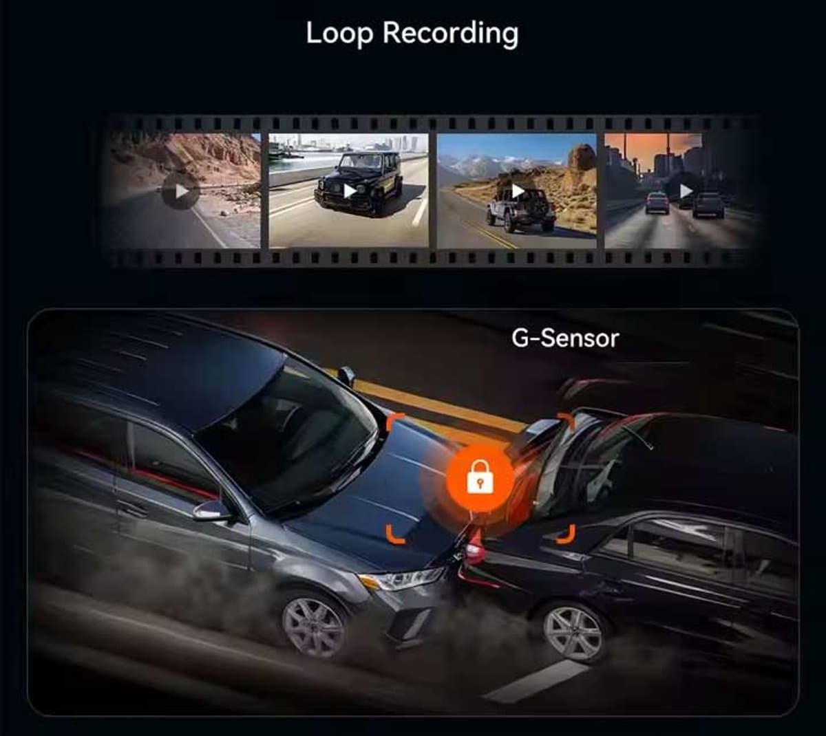 Wolfbox G930 4K Gps 64gb Mirror dashcam - Parkeermodus - 10,0 inch touchscreen Lcd - 4K + Full HD resolutie - Gps ontvanger - 64gb Micro SD kaart - Spiegel dashcam en digitale binnenspiegel thumbnail 7
