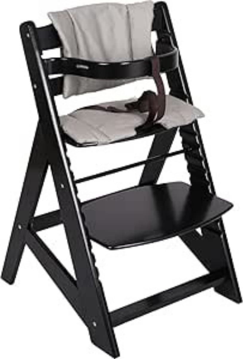 Zylo® Kinder Eetstoel - Baby Eetstoel - Kinderstoel Baby - 48x58x80 - Zwart