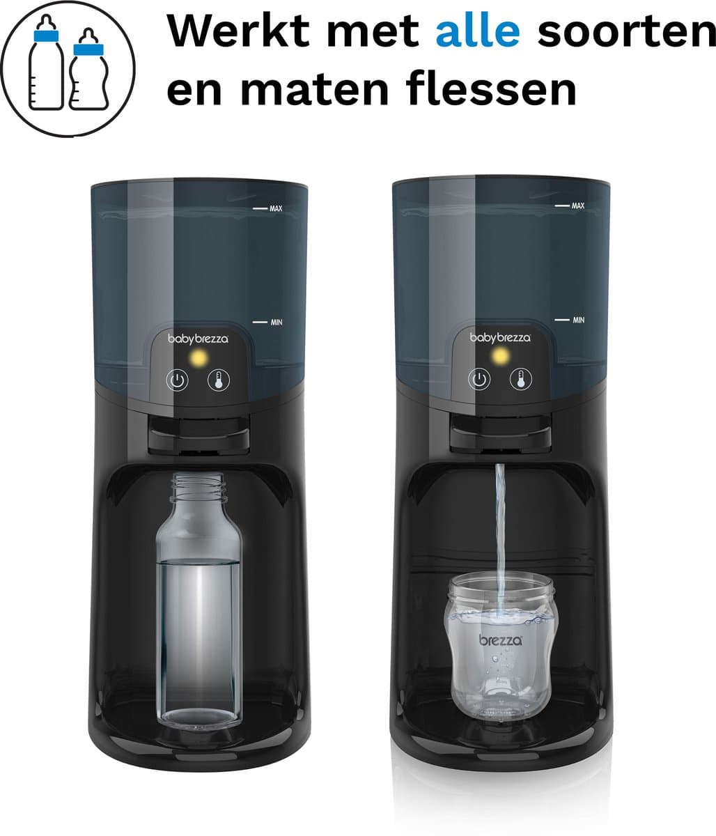 Baby Brezza Instant Warmer – Direct Warm Water voor Flesvoeding – Flessenwarmer – Zwart thumbnail 4