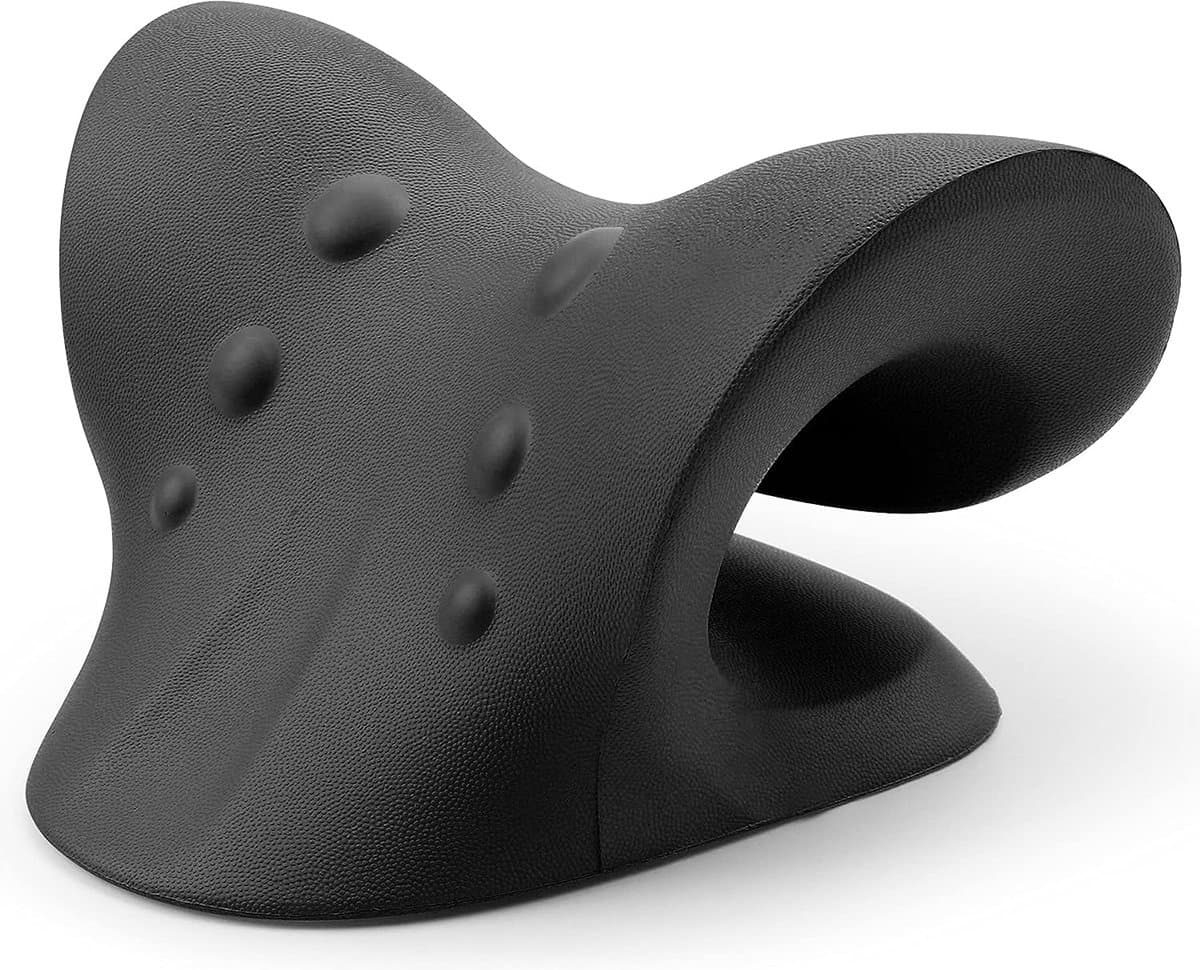 Nekstretcher - Massage Kussen - Rug en Nekklachten - Neck Releaser - Shiatsu Massagekussen - Nek Tractie Apparaat - Nekmassage Kussen - Neck Releaser - Zwart