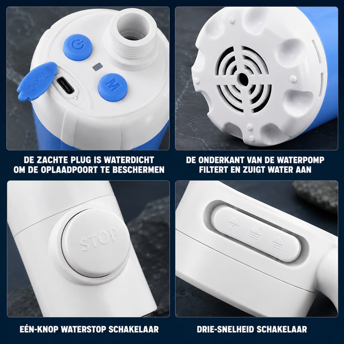 Homecrafted Camping Douche - Homecrafted Draagbare Waterpomp Kit - Buitendouche - Tuindouche - Draagbare Douche - Mobiele Douche - Met Douchekop Voor Op Reis thumbnail 5