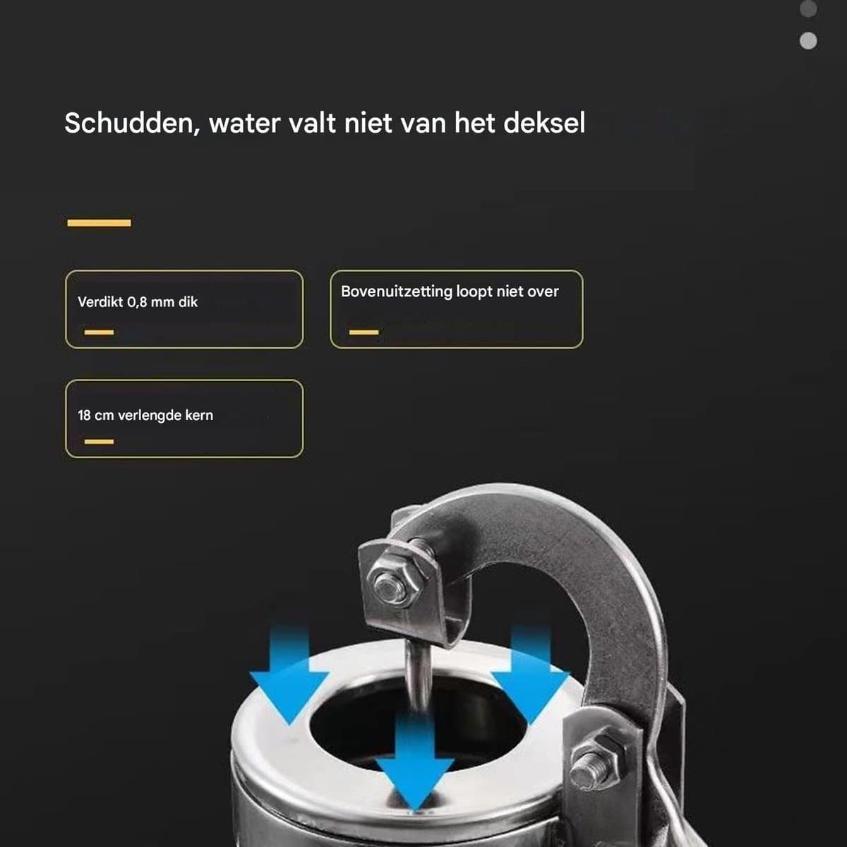 Handpomp - Waterpomp Putpomp - Tuin Irrigatie - Werkt zonder elektriciteit - Tot 10 meter diep - Zilverkleurig thumbnail 5