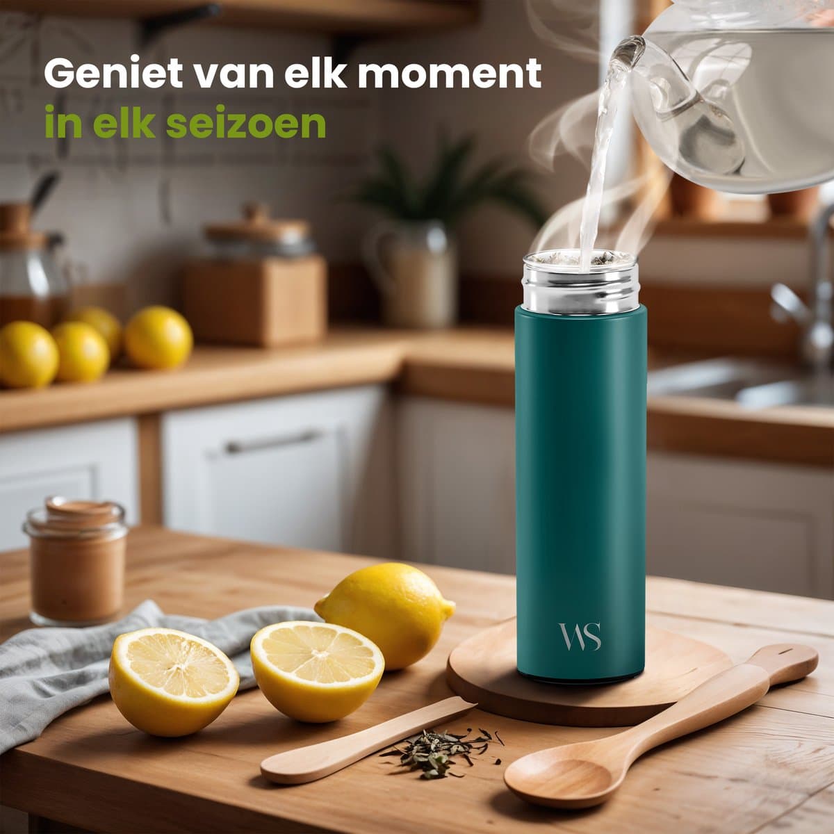 Wilford Thermosfles 450ml met Thee- en Fruitinfuser, RVS Lekvrij thumbnail 7