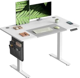 Productfoto van SONGMICS - Zit Sta Bureau - Elektrisch - Traploos In Hoogte Verstelbaar - Geheugenfunctie 4 Hoogtes