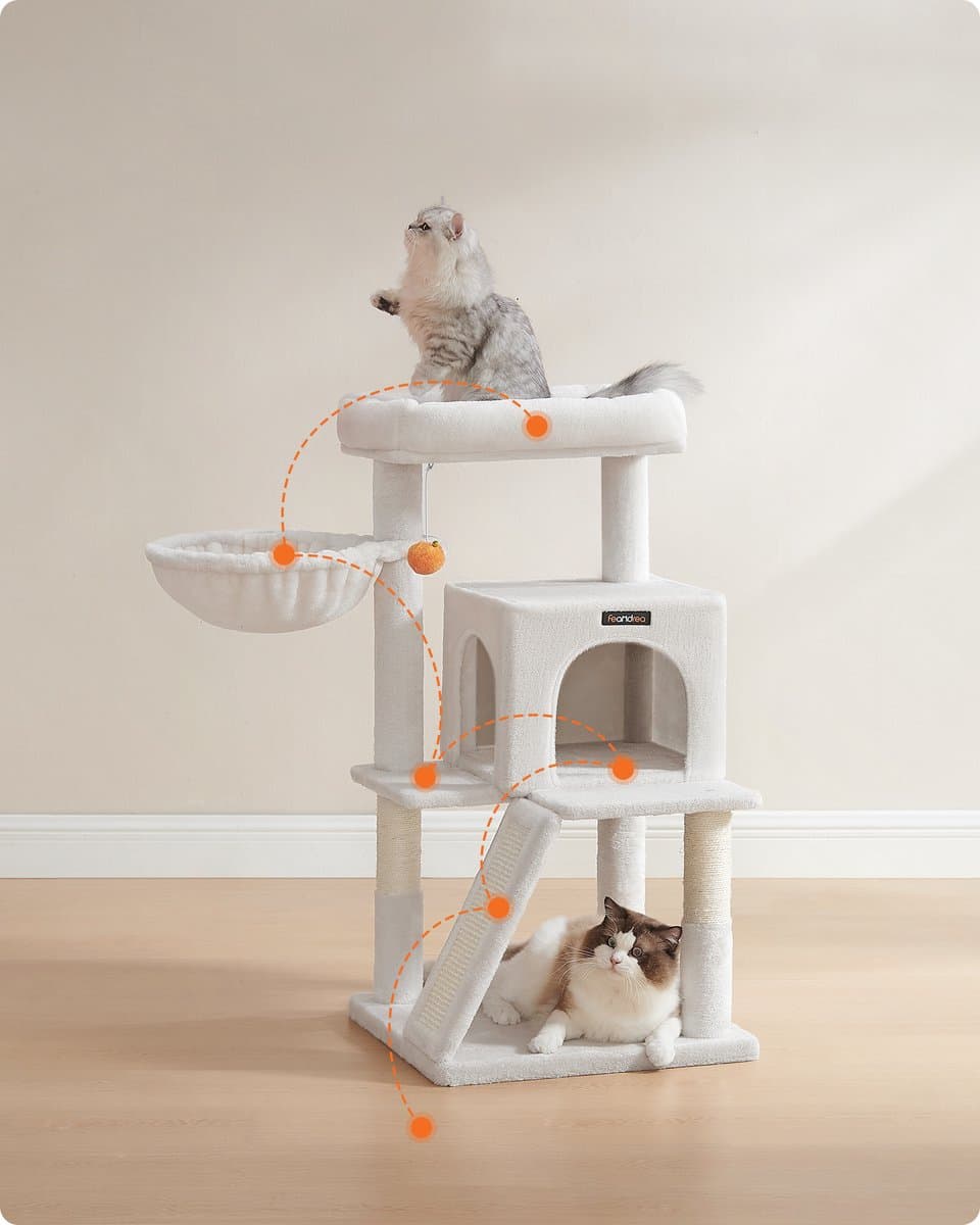 Feandrea - Krabpaal - Kattenboom - Voor Katten - Groot Platform - Stevig en Comfortabel thumbnail 7