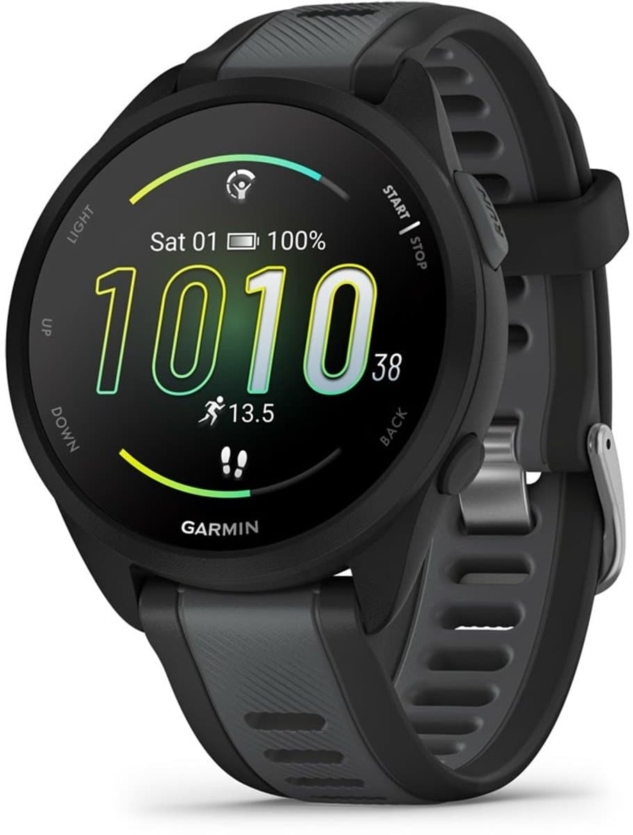 Garmin Forerunner 165 Music - Hardloophorloge - 43 mm - Black-Slate Grey - afbeelding 1