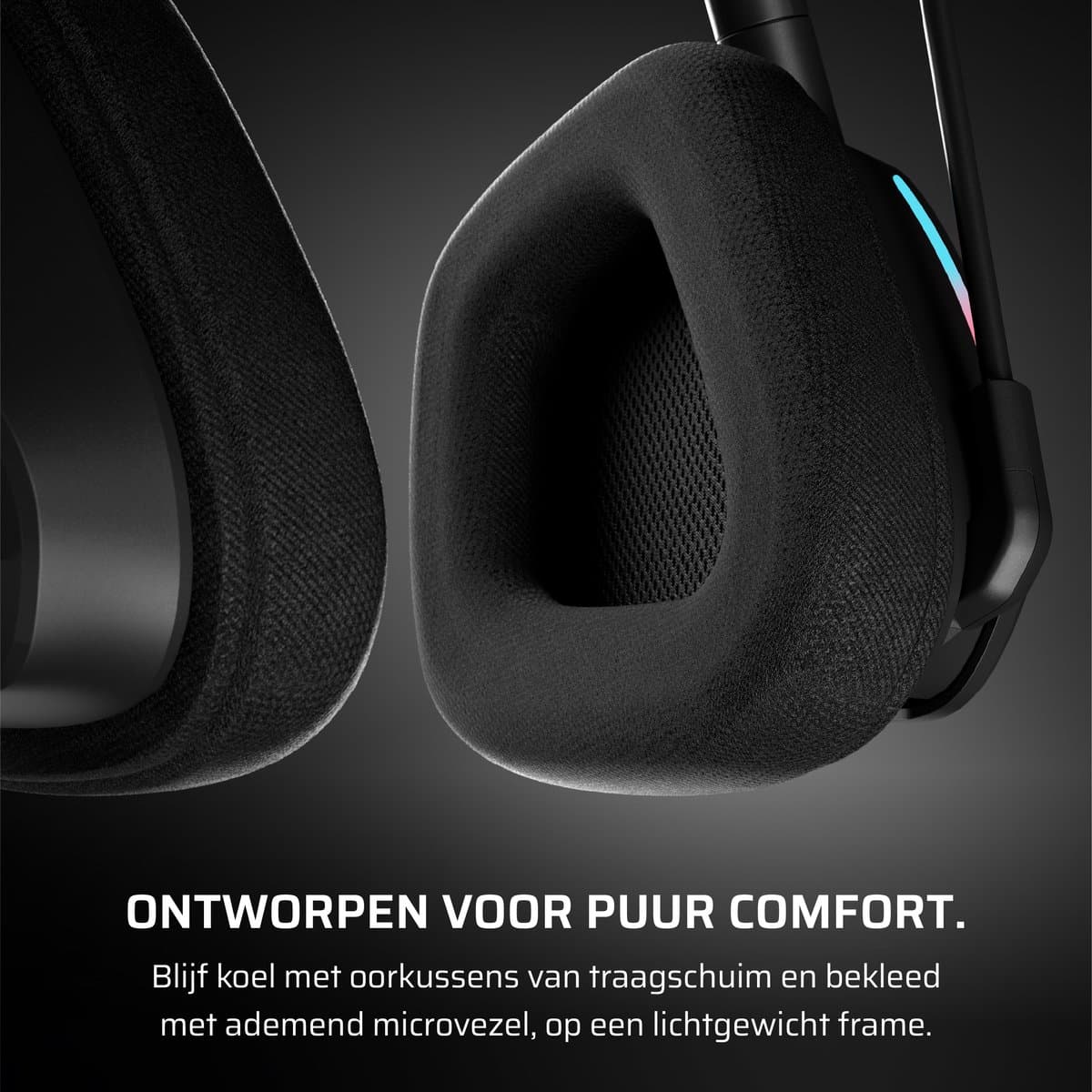 Corsair Void RGB V2 Wireless - Draadloze Gaming Headset - Spatial Audio - Zwart - PC/PS5/PS4/Switch thumbnail 4