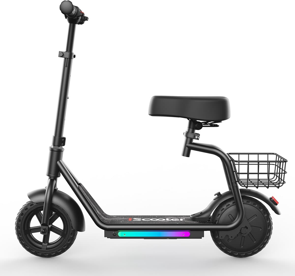 iScooter iK7 Elektrische Step Kinderen - 2‑in‑1 - 8 tot 14 jaar - App - Bluetooth muziek - RGB verlichting - 250W - 10/15/20 km/u - Bereik 15 km - 8,5" Wielen - Zwart thumbnail 6