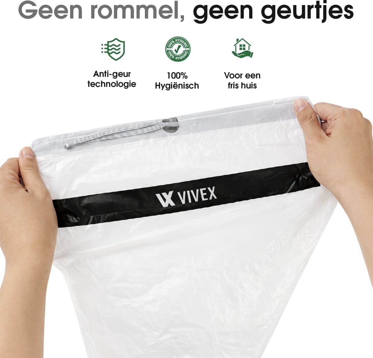 Vivex® Automatische Kattenbakzakken - 10 rollen - extra stevig - voor Vivex® Zelfreinigende Kattenbak - 15 stuks per rol - 150 zakken thumbnail 3