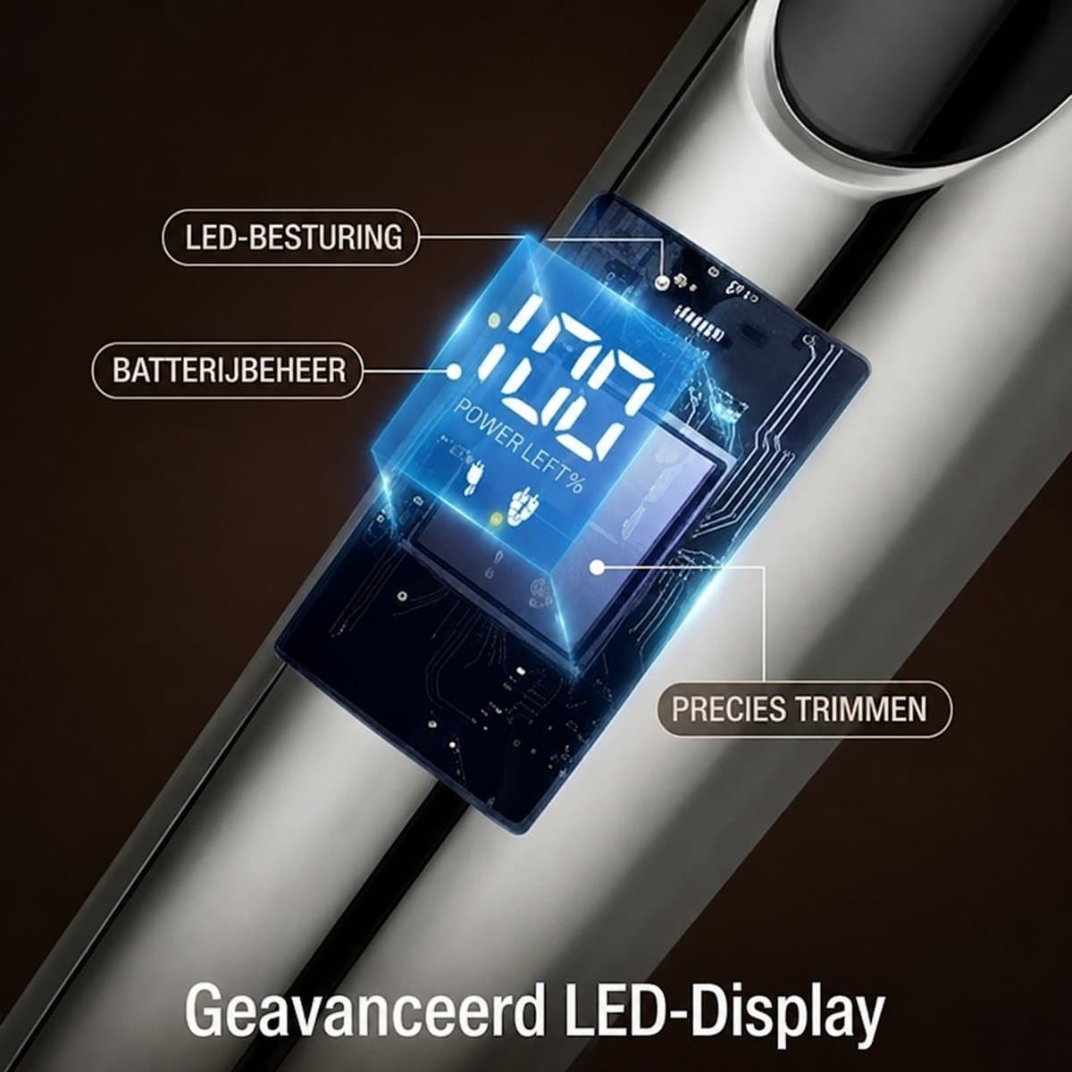 Tondeuse voor Mannen - Haartrimmer Mannen – Baardtrimmer Mannen - Tondeuse Hoofdhaar - Professionele 5 in 1 trimmer voor baard, haar & body – Waterproof IPX7 – 180 Min Batterij – 12 Opzetstukken - Neustrimmer - Oortrimmer thumbnail 2