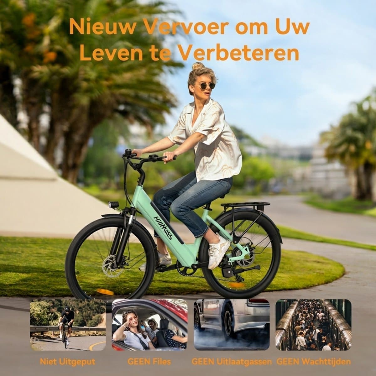 HillMiles Milecity 1 Elektrische Fiets thumbnail 3