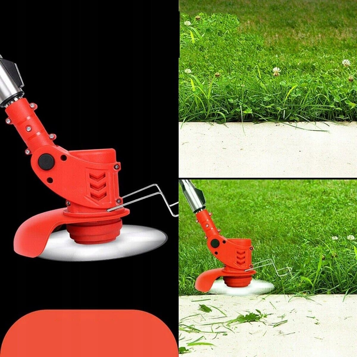Accu Grasmaaier - Onkruidtrimmer - 650W & 12V 3000mAh - 90-120cm Telescopisch - 3 Messen - Voor Tuin & Gazon - Met Complete accessoires thumbnail 4