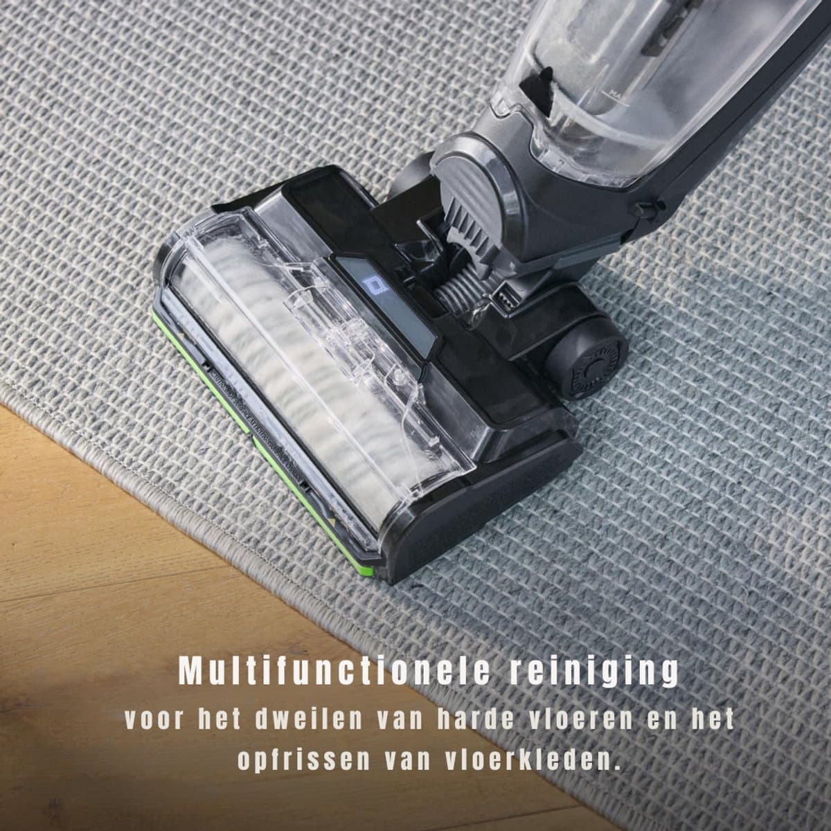 SAVI® Steelstofzuiger met snoer - Steelstofzuiger - Stofzuiger - Grijs /Groen- ‎25cm x 27cm x 112cm thumbnail 2