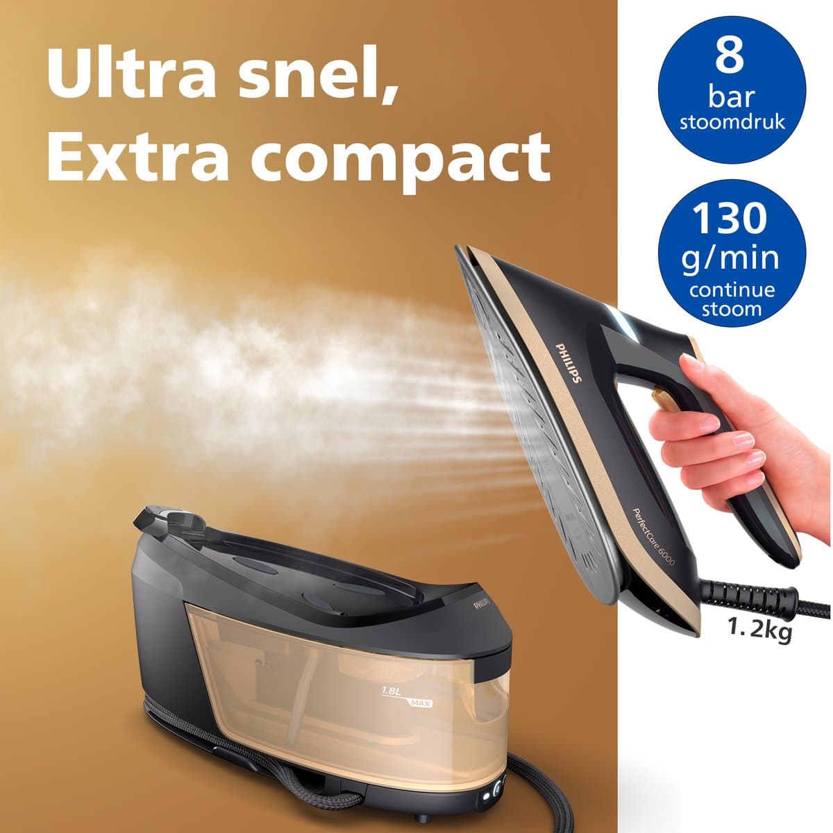 Philips PerfectCare 6000 PSG6064/80 - Compacte stoomgenerator thumbnail 2