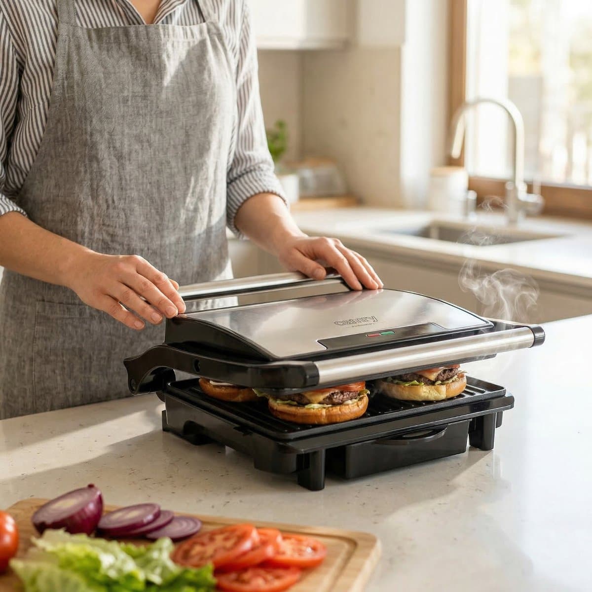 Camry CR 3044 - Panini Grill - contactgrill - raclette thumbnail 6