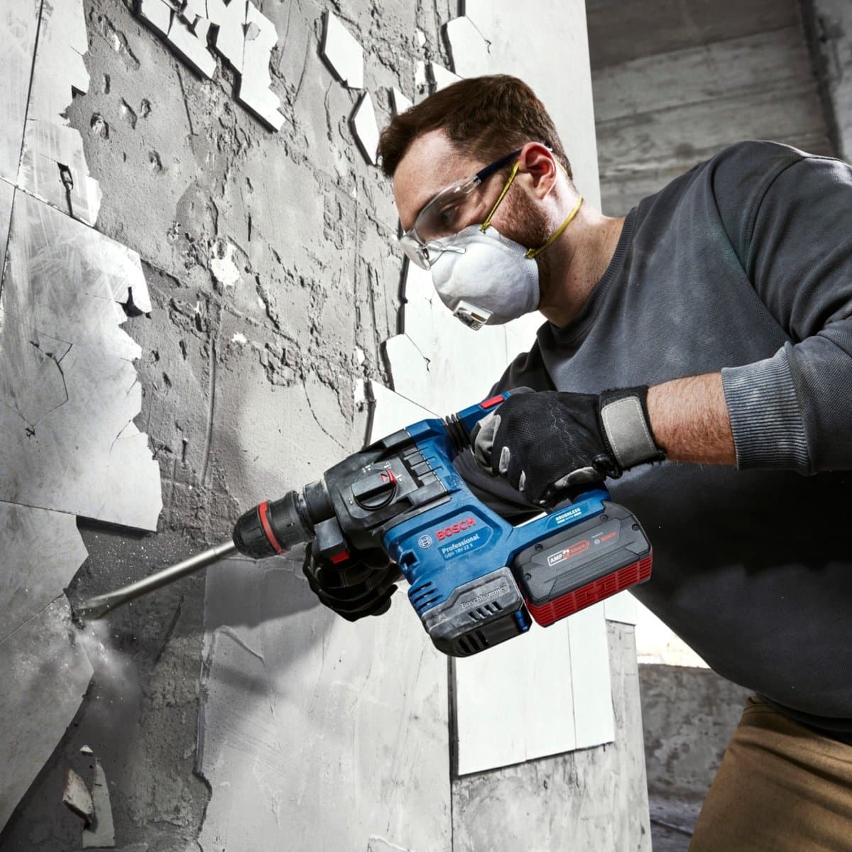 Bosch Professional GBH 18V-22 X Accu combihamer ONECHUCK SDS-Plus 2,0J 18V Basic Body - 0611924100 thumbnail 6