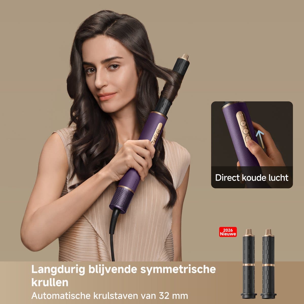 Dreame AirStyle Pro - 7-in-1 Professionele Föhn- en Stylingset - 7 Opzetstukken - NTC Temperatuurregelaar - Snel, Stil en Efficiënt - Paars - 2026 version thumbnail 4