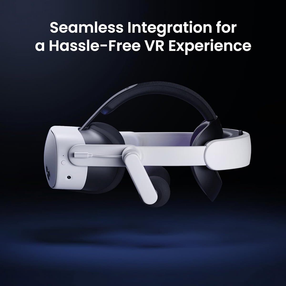 Comfortabele Audio Headset Band met Accu voor Meta/Oculus Quest 3/3S - Dual Snel Oplaadbaar thumbnail 4