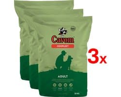 Productfoto van Cavom Compleet Adult geperste brokken 3 x 20 kg